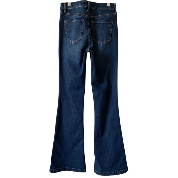 NEW SOFIA JEANS High Rise Melisa Flare Denim Jeans Dark Blue Wash Size 2 - Picture 4 of 5